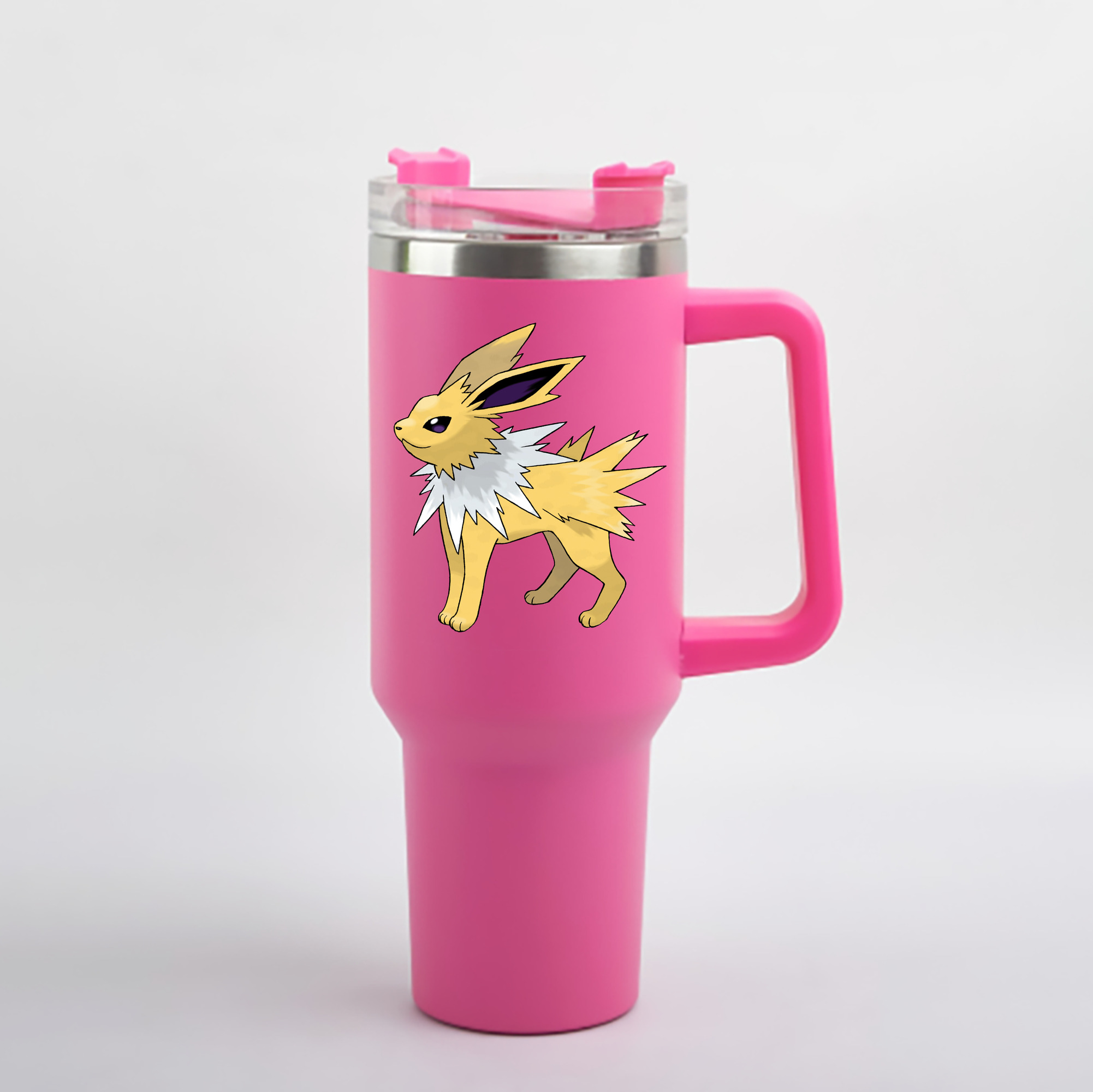 （画像用） ポケットモンスター Pokémon 1200mL車用タンブラー - クリスタルステッカー（プラスチックストロー付き）